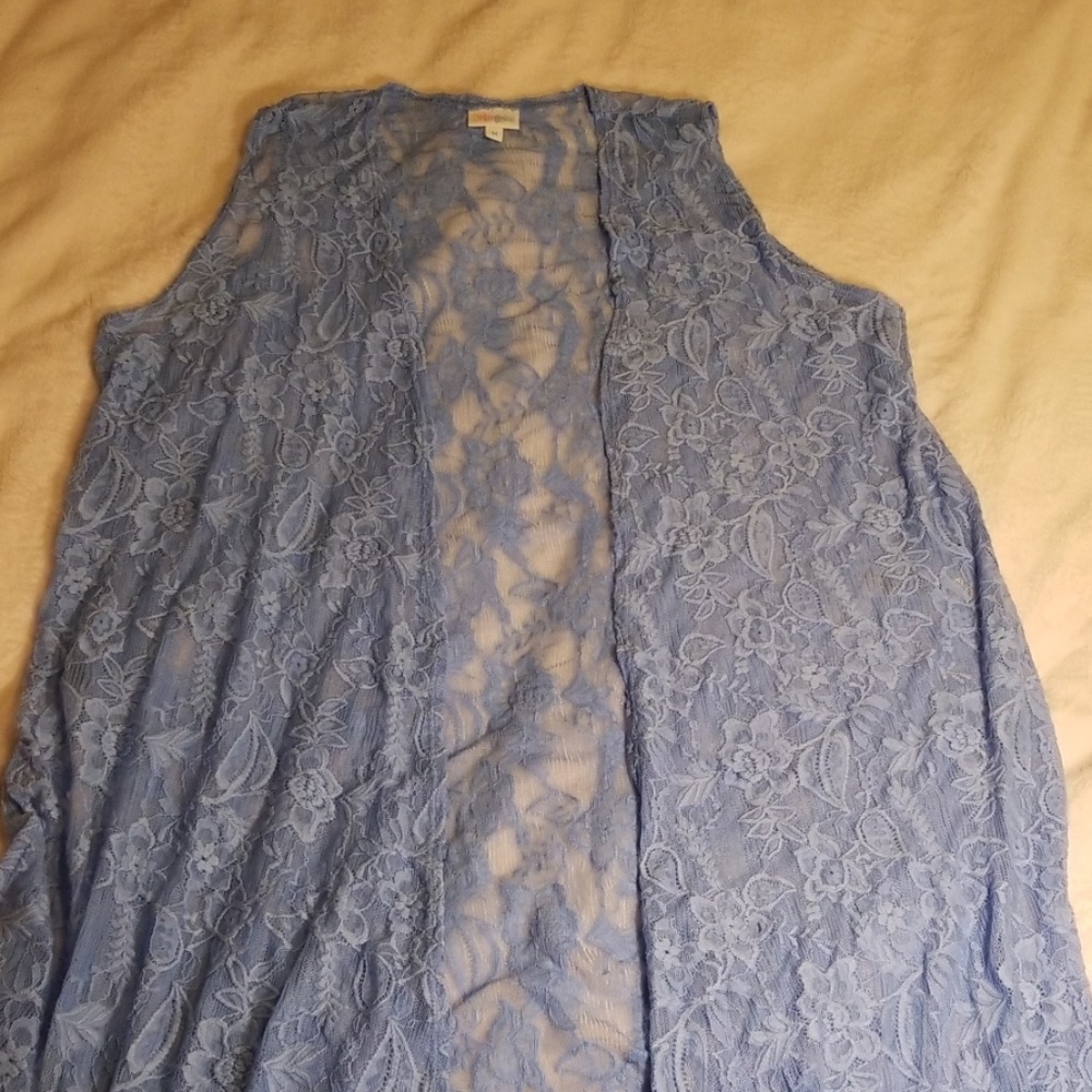 Med lularoe lace joy vest